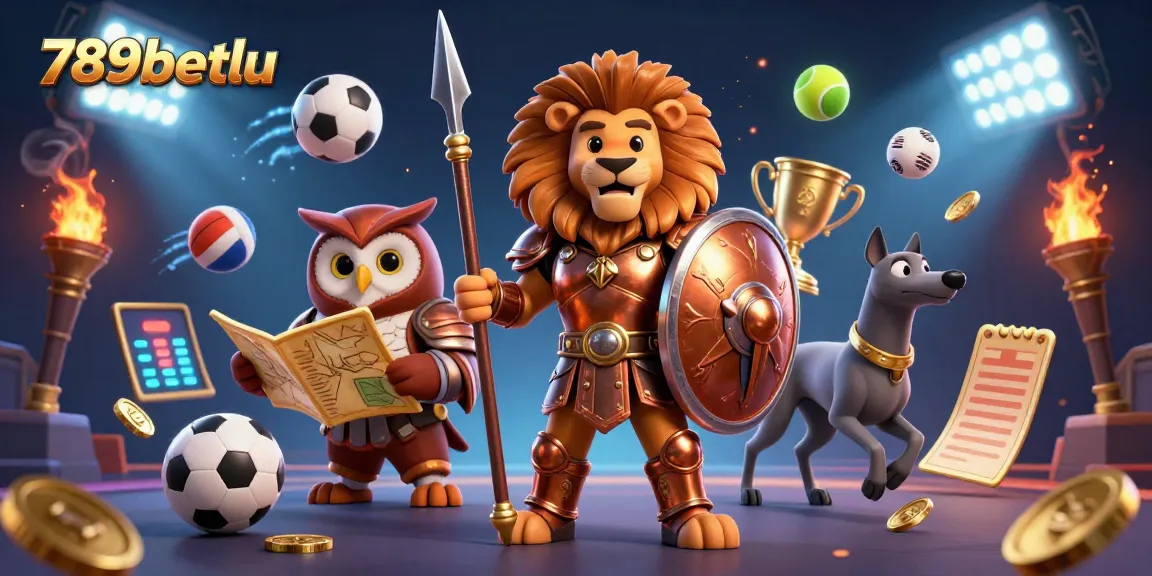 Engage in thrilling 789betlu sports betting action with dynamic characters and vibrant visuals.