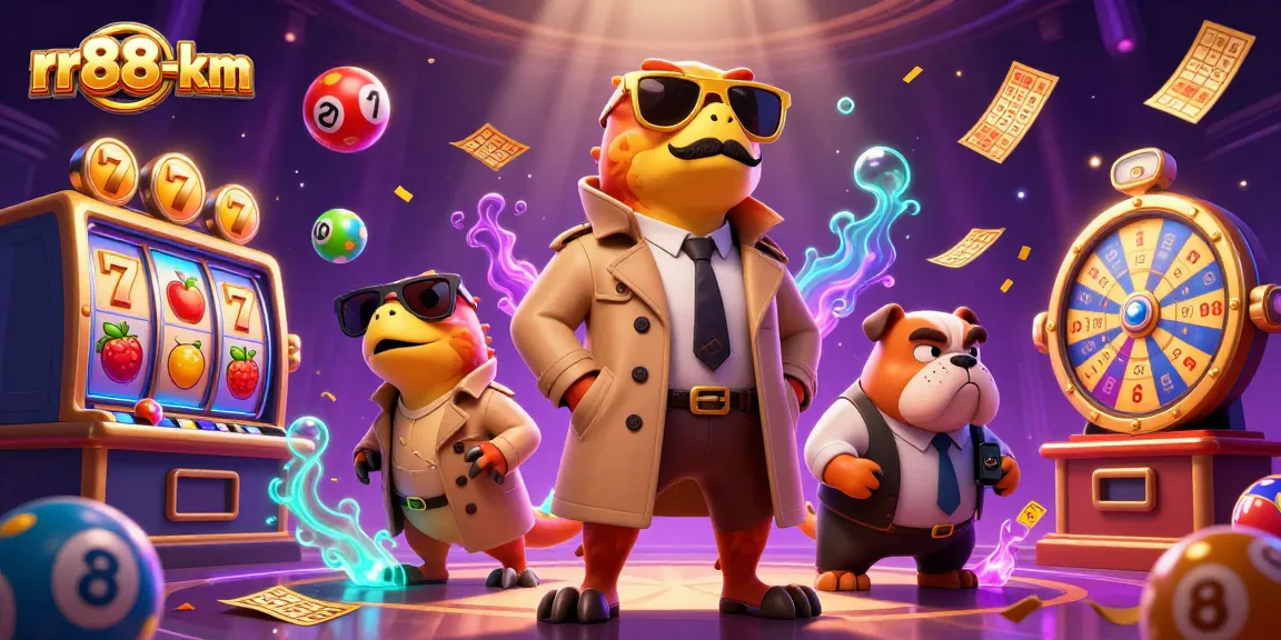 Play and win with rr88-km in a vibrant casino scene featuring dynamic games and colorful elements.
