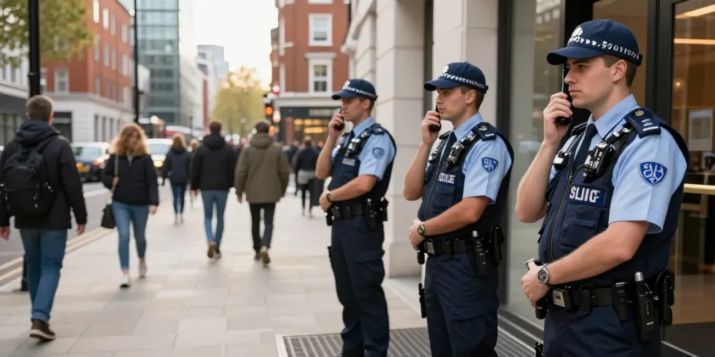 Licensed professional private security guards ensuring safety in London.
