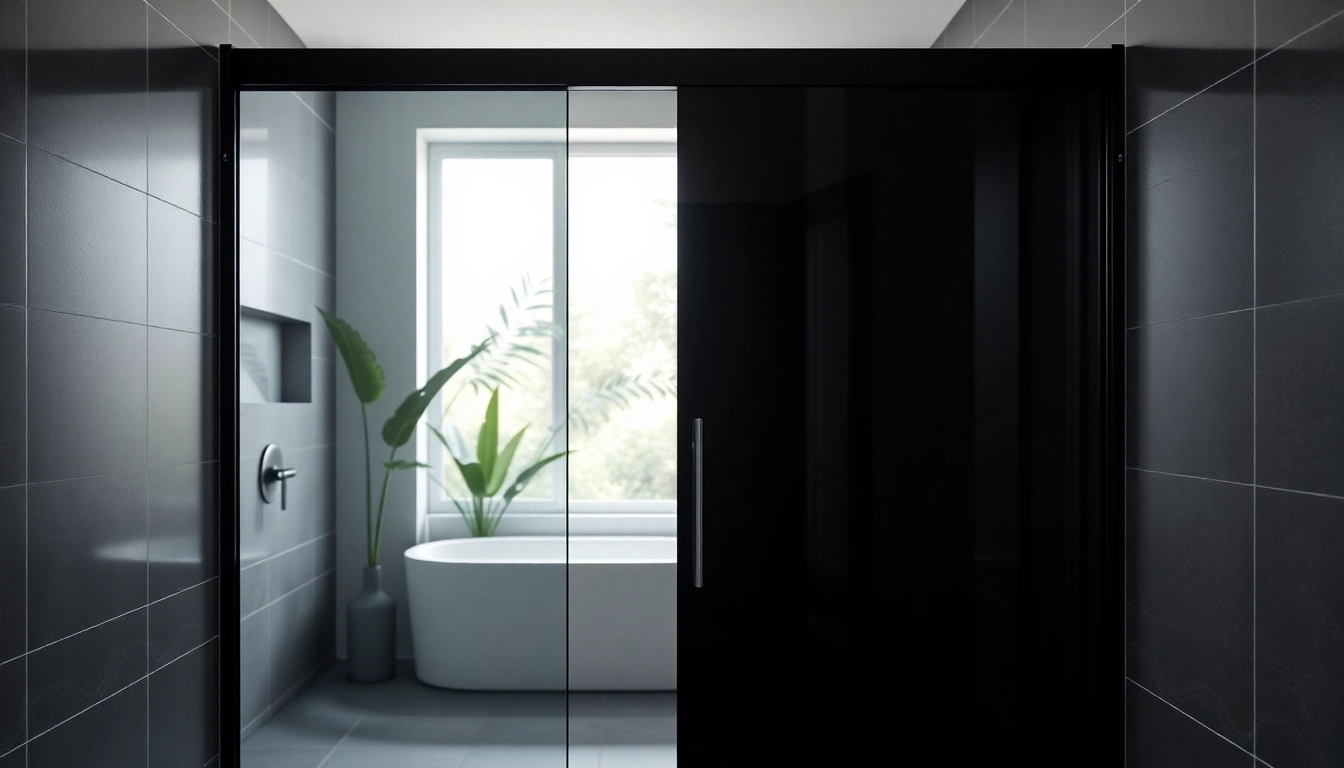 Transform Your Bathroom with a Stunning Black Shower Door