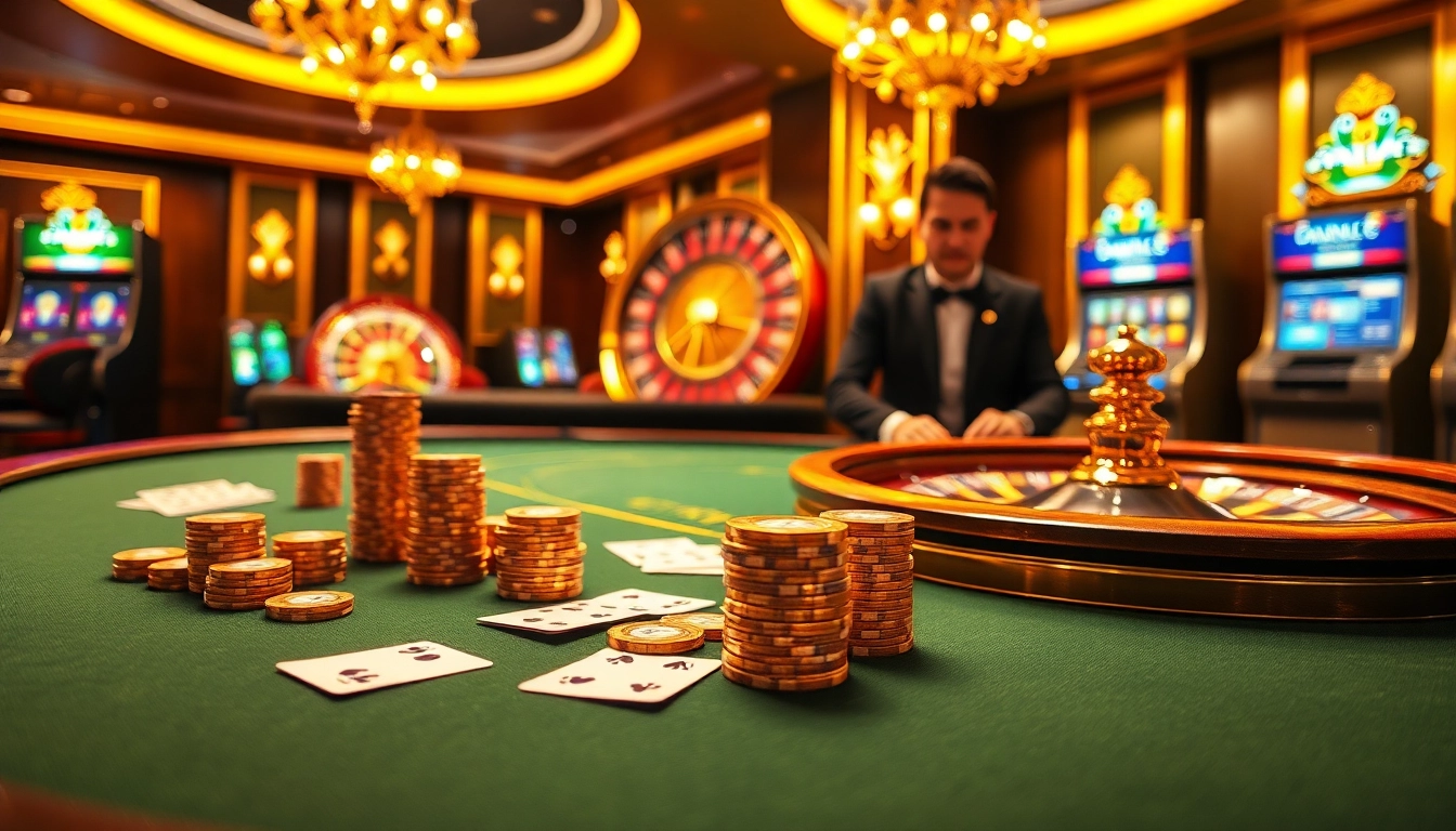 SX88 online casino scene with a luxurious poker table and a spinning roulette wheel.