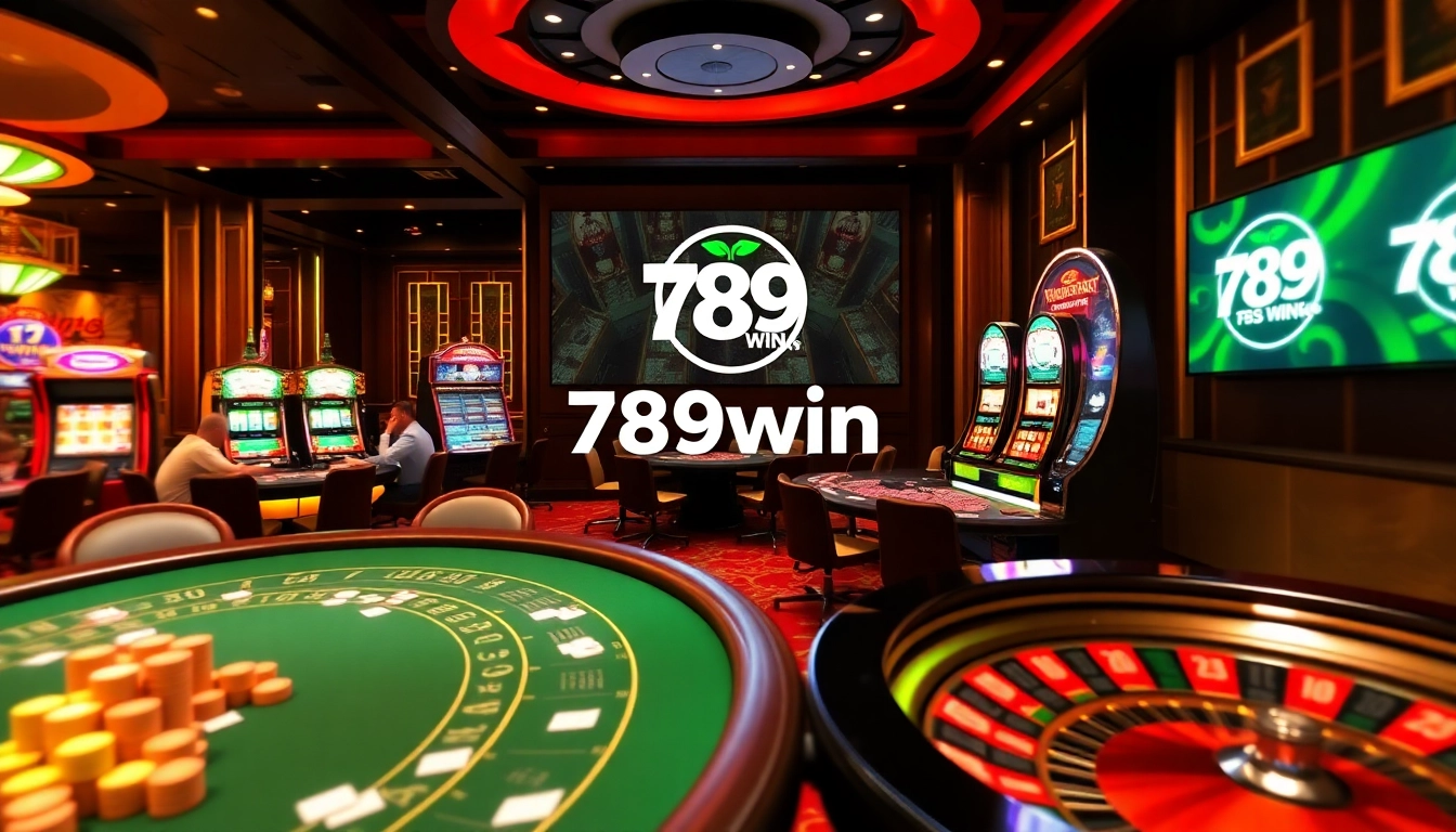 Experience thrilling gameplay at 789win with vibrant casino tables and exciting slot machines.