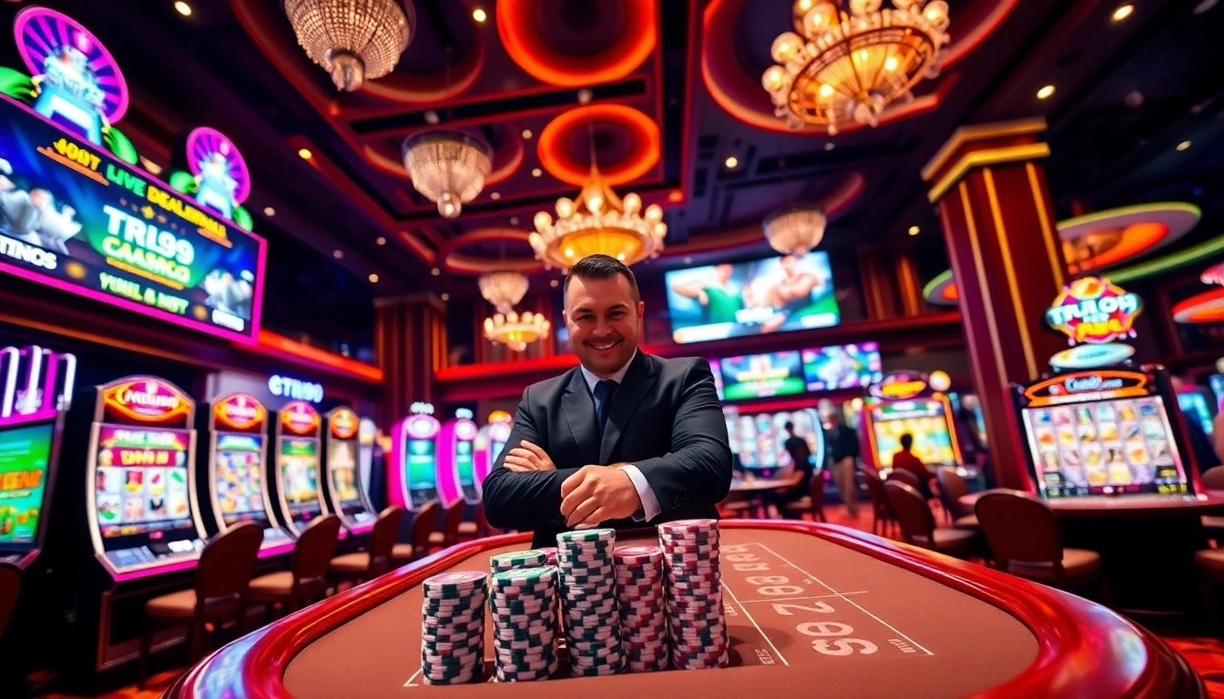 ฉากคาสิโนออนไลน์ Tru99 แสดงความตื่นเต้นและความหรูหราพร้อมด้วยเกมที่หลากหลายและผู้เล่น