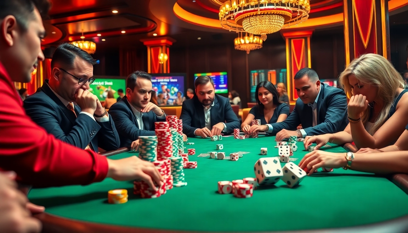 Cakhiatv highlights a thrilling poker game with intense players and colorful chips.