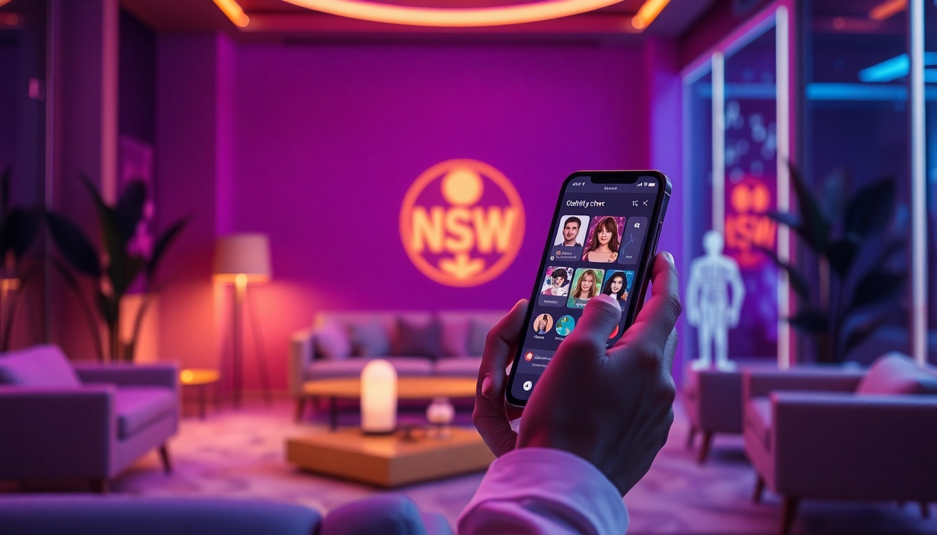 Engaging NSFW AI chat experience showcasing character interactions and innovative technology.