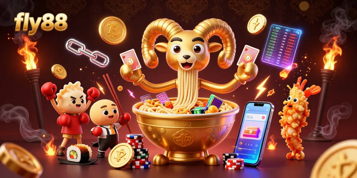 Experience exciting games at fly88, featuring a vibrant 3D casino scene with engaging characters and dynamic elements.