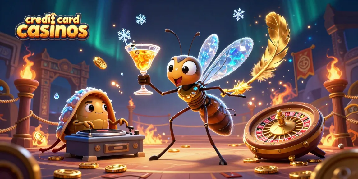 Experience exciting gameplay at credit card casinos with a lively 3D scene of unique characters.